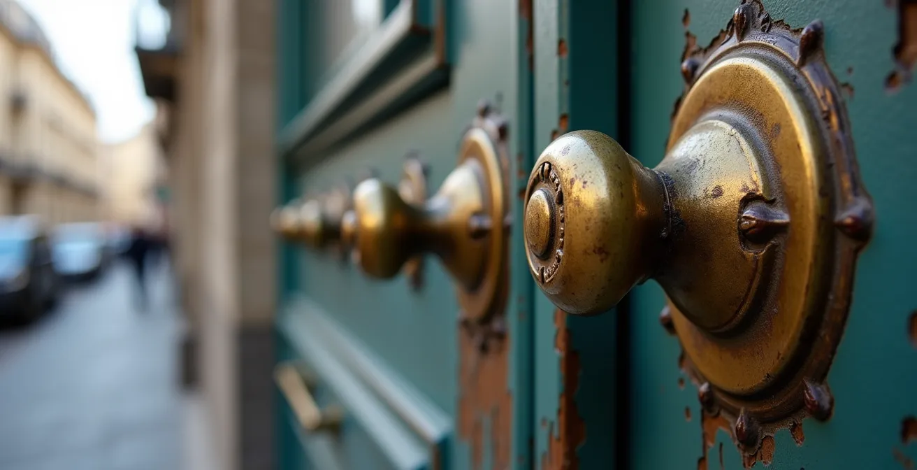 Exploring historic artist neighborhoods with architectural details and studio windows